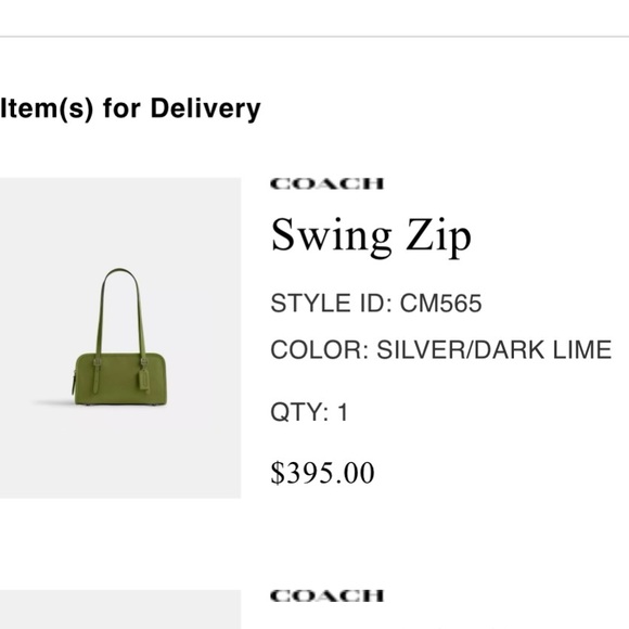 Coach Swing Zip Dark Lime - Picture 10 of 10
